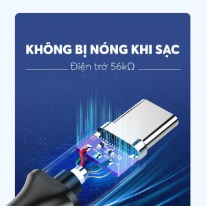Cáp sạc nhanh và truyền dữ liệu Type C UGREEN US184 13 Cáp sạc và truyền dữ liệu Type C UGREEN US184 - Sạc nhanh dòng 3A, tốc độ truyền lên đến 5Gbps
