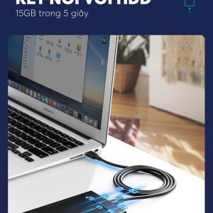 Cáp sạc nhanh và truyền dữ liệu Type C UGREEN US184 10 Cáp sạc và truyền dữ liệu Type C UGREEN US184 - Sạc nhanh dòng 3A, tốc độ truyền lên đến 5Gbps