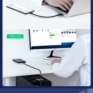 Cáp sạc nhanh và truyền dữ liệu Type C UGREEN US184 11 Cáp sạc và truyền dữ liệu Type C UGREEN US184 - Sạc nhanh dòng 3A, tốc độ truyền lên đến 5Gbps