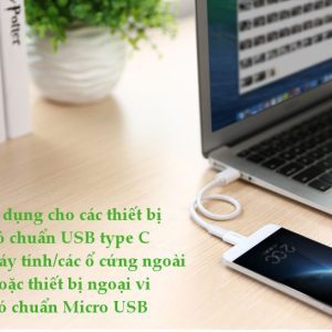 Đầu chuyển USB-C sang Micro USB Ugreen US157 16 Đầu chuyển Micro USB sang USB type C hỗ trợ chức năng OTG cho One plus 6 5 Xiaomi mi 8 Huawei.. UGREEN US157