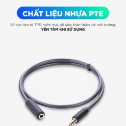 Cáp âm thanh kéo dài hai đầu chuẩn 3.5mm 1 đầu đực 1 đầu cái UGREEN AV124