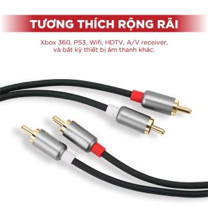 Cáp Audio 2 đầu RCA dài 0.5-5m UGREEN AV104