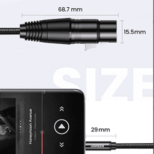 Cáp Audio 3.5mm sang Canon Female (XLR) UGREEN AV182 11 Cáp Audio 3.5mm sang Canon Female (XLR) UGREEN AV182