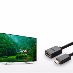 Cáp chuyển đổi mini HDMI đực sang HDMI cái dài 25CM UGREEN 20137