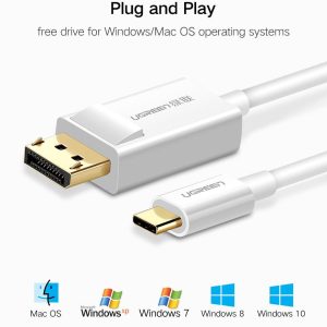 Cáp chuyển đổi Type C sang DisplayPort UGREEN MM139 - 4k 3840x2160x30Hz