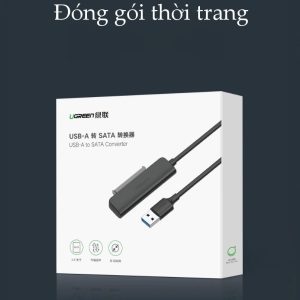 Cáp chuyển đổi USB 3.0 / USB type C sang Sata (7+15) cho ổ cứng ngoài SSD HDD 2.5 inch dài 50cm UGREEN CM321