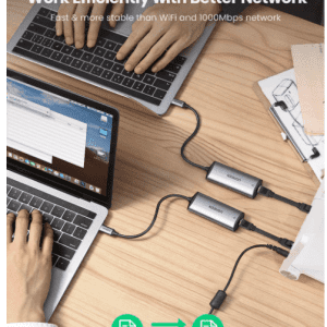 Cáp chuyển Type-C sang LAN Ugreen CM275 - Tốc độ truyền lên đến 2500Mbps - Vỏ hợp kim tản nhiệt tốt, khảt năng tương thích rộng 13 Cáp chuyển Type-C sang LAN Ugreen CM275 - Tốc độ truyền lên đến 2500Mbps - Vỏ hợp kim tản nhiệt tốt, khảt năng tương thích rộng