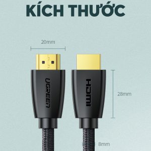 Cáp HDMI UGREEN HD118 - dài 15m-20m - HDMI1.2 1080P@60Hz