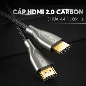 Cáp HDMI 2.0 UGREEN HD131 Dây Carbon chuẩn 4K/60Hz dài từ 1-5m UGREEN HD131