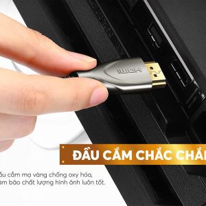 Cáp HDMI 2.0 UGREEN HD131 Dây Carbon chuẩn 4K/60Hz dài từ 1-5m