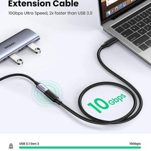 Cáp sạc nhanh nối dài Gen 2 UGREEN 10387 4K@60Hz - Tốc độ truyền lên đến 10Gbps