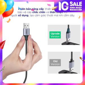 Cáp sạc nhanh Micro USB UGREEN US290 Sạc ổn định 2A
