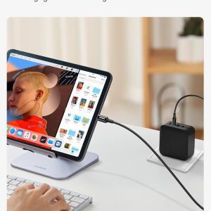 Cáp sạc nhanh hai đầu Type C màu trắng UGREEN US300 100W