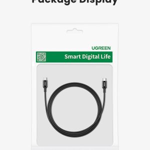 Cáp sạc nhanh hai đầu Type C màu trắng UGREEN US300 100W