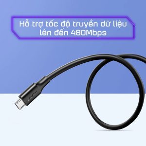 Cáp sạc nhanh Micro USB, sạc nhanh, truyền dữ liệu Ugreen US289