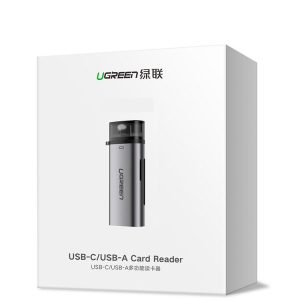 Đầu đọc thẻ Type C UGREEN CM184 - 2 khe thẻ cắm SD và TF - Hỗ trợ chức năng OTG