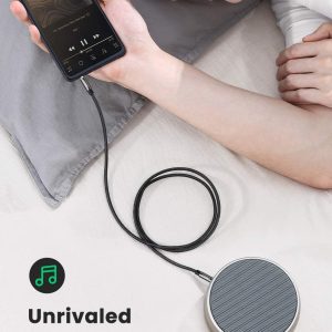 Dây âm thanh 3.5mm UGREEN AV112 Vỏ bện vải sợi tổng hợp dài từ 0.5-5m 19 Dây âm thanh 3.5mm UGREEN AV112 Vỏ bện vải sợi tổng hợp dài từ 0.5-5m