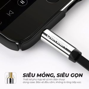 Dây Audio 3.5mm dẹt 1 đầu vuông 90 độ TPE UGREEN AV119 9 Dây Audio 3.5mm dẹt 1 đầu vuông 90 độ TPE UGREEN AV119