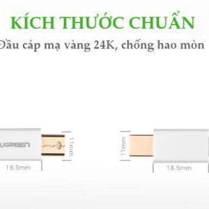 Dây cáp chuyển đổi mini DisplayPort đực sang mini DisplayPort đực UGREEN MD111 13 Dây cáp chuyển đổi mini DisplayPort đực sang mini DisplayPort đực UGREEN MD111