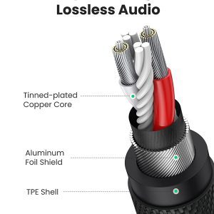 Cáp nối dài 3.5mm dây bện Không hỗ trợ Mic Ugreen AV190 11 Cáp nối dài 3.5mm dây bện Không hỗ trợ Mic Ugreen AV190