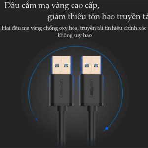 Dây USB 3.0 hai đầu đực UGREEN US128 dài 0.5m đến 3m