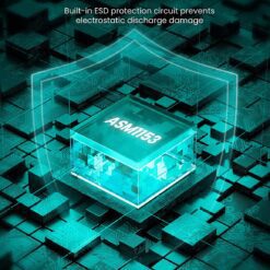 Hộp đựng ổ cứng di động SSD và HDD 2,5 inch UGREEN 10904 - Tốc độ truyền 5Gbps, tương thích ngược với USB 2.0 / 1.1
