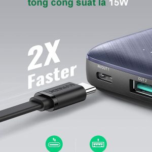 Pin sạc dự phòng 10000mAh UGREEN 80749 - 2 USB-C (PD và QC)