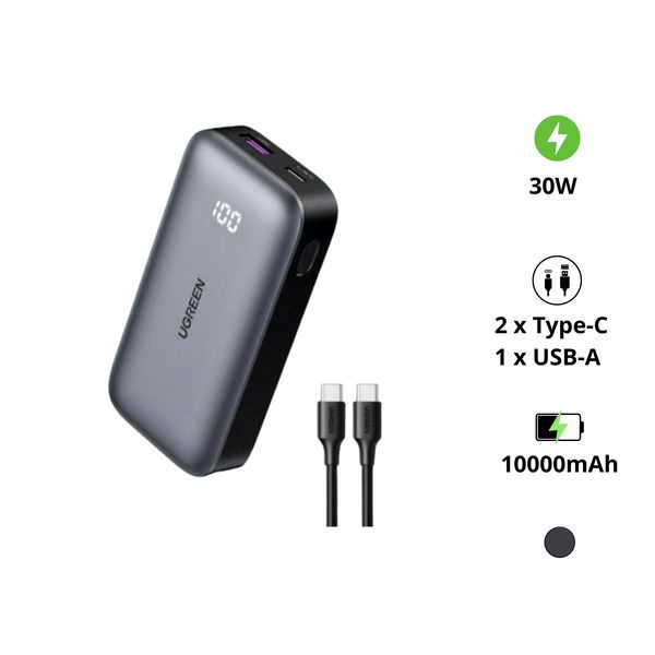Pin sạc dự phòng UGREEN 30W PB502 25185