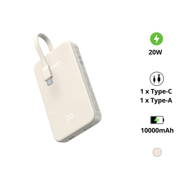 Pin sạc dự phòng 10000mAh kèm cáp Type C UGREEN PB504