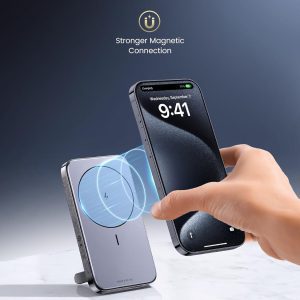 Pin sạc dự phòng không dây UGREEN PB206 10000mAh có chân đỡ