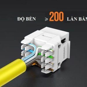 Hạt mạng Cat6 1.0Gbps âm tường UGREEN 30844 NW186