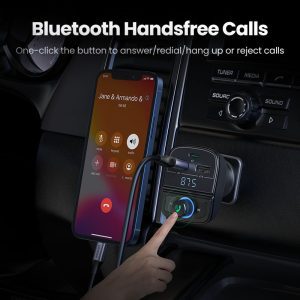 Tẩu sạc nhanh ô tô Bluetooth UGREEN 80910