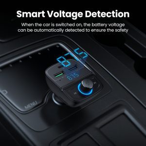 Tẩu sạc nhanh ô tô Bluetooth UGREEN 80910