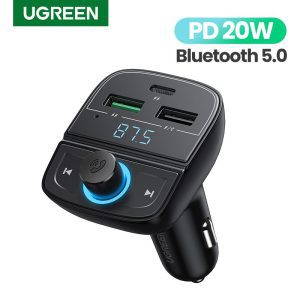 Tẩu sạc nhanh ô tô Bluetooth UGREEN 80910