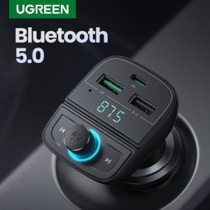 Tẩu sạc nhanh ô tô Bluetooth UGREEN 80910