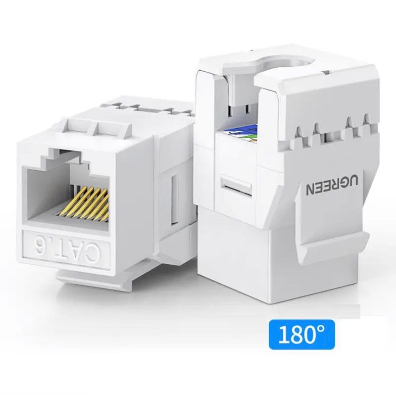 Hạt mạng Cat6 1.0Gbps âm tường UGREEN 30844 NW186