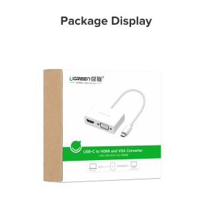 Bộ chuyển đổi Type C sang HDMI và VGA UGREEN MM123 26 Bộ chuyển đổi Type C sang HDMI và VGA UGREEN MM123
