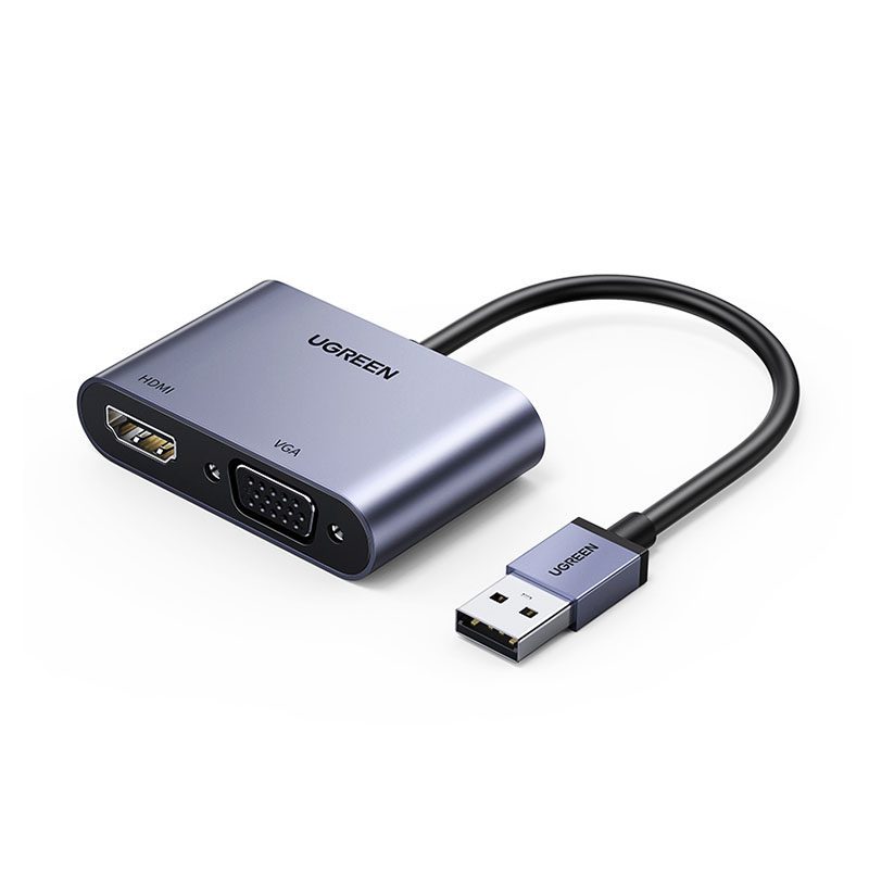Bộ Chuyển USB 3.0 sang HDMI và VGA UGREEN 20518