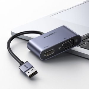 Bộ Chuyển USB 3.0 sang HDMI và VGA UGREEN 20518