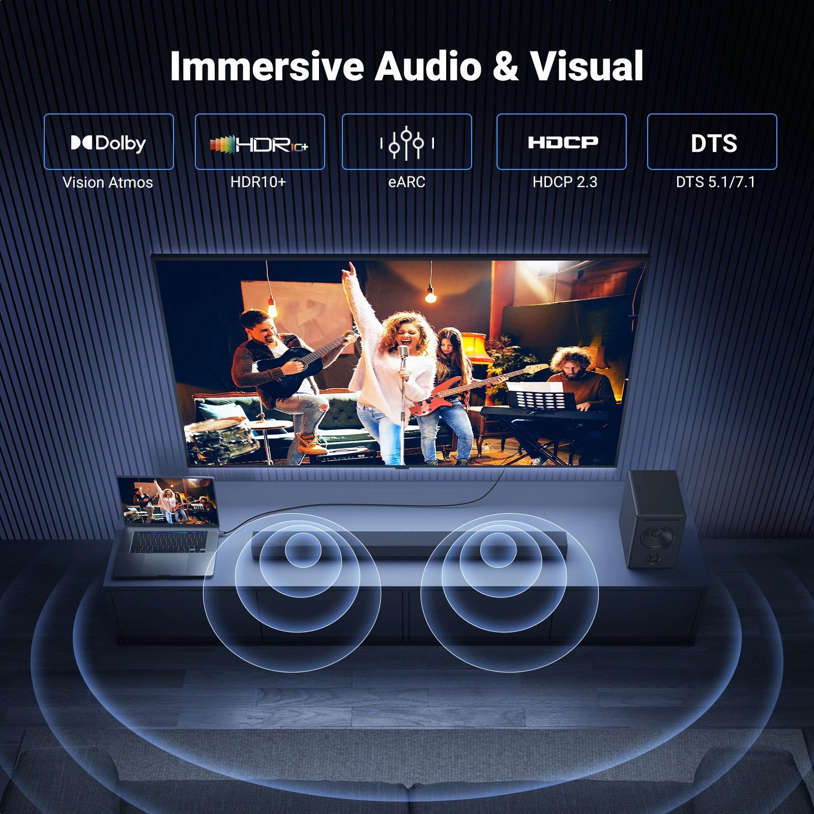 Cáp chuyển đổi Type C sang HDMI 8K dài 1.5m Ugreen 90451