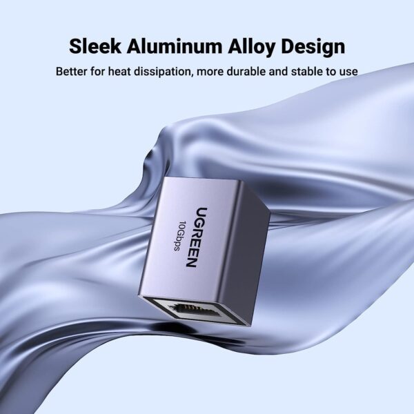 Ugreen 15117 Đầu nối mạng 10Gbps vỏ nhôm