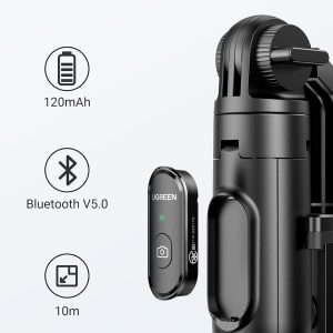 Gậy Selfie Tripod Bluetooth 5.1 có remote Ugreen 15062 LP586