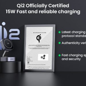 Sạc UGREEN W702 MagSafe Từ Tính 2 trong 1 (iPhone 15W + AirPods 5W) - Tặng Kèm Củ Sạc và Cáp