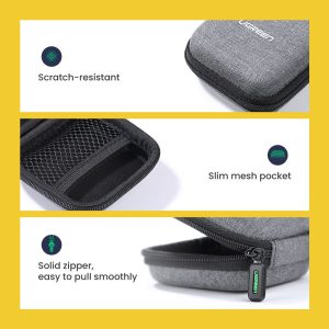 Túi đựng tai nghe hình vuông vỏ EVA chống nước Ugreen LP128