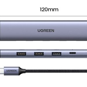 Hub Type C 5 in 1 sang HDMI 4K@30Hz, USB3.0 Ugreen CM478 25 Hub Type C 5 in 1 sang HDMI 4K@30Hz, USB3.0 Ugreen CM478