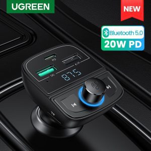 Tẩu sạc nhanh ô tô Bluetooth UGREEN 80910