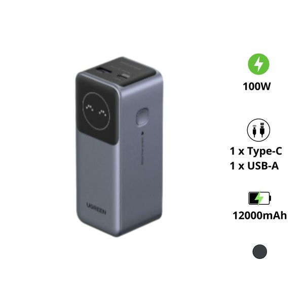Pin dự phòng UGREEN PB724 12000mAh 100W 35526B