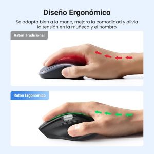 UGREEN M751 - Chuột máy tính công thái học không dây Bluetooth 13 UGREEN M751 - Chuột máy tính công thái học không dây Bluetooth