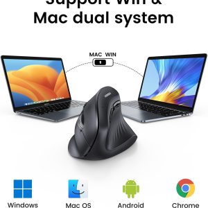 Ugreen MU008 - Chuột Bluetooth Công Thái Học Tích Hợp Wifi 2.4G