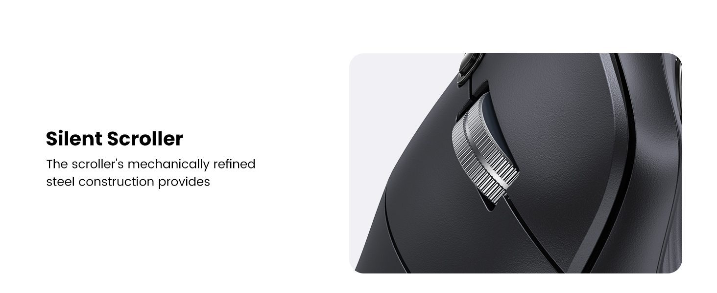 Ugreen MU008 - Chuột Bluetooth Công Thái Học Tích Hợp Wifi 2.4G